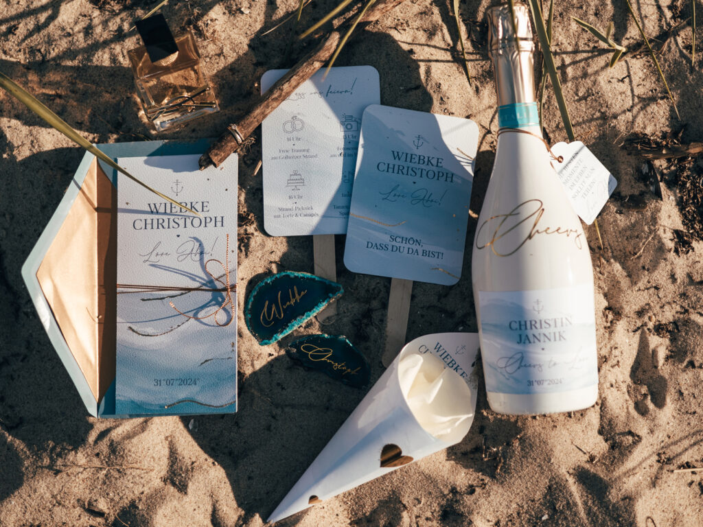 Hochzeitspapeterie-Serie: Ostsee Glück